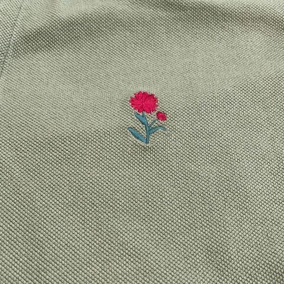 J.W. Anderson for UNIQLO Women Green Short Sleeve Polo Shirt Top Size Medium - Picture 3 of 7